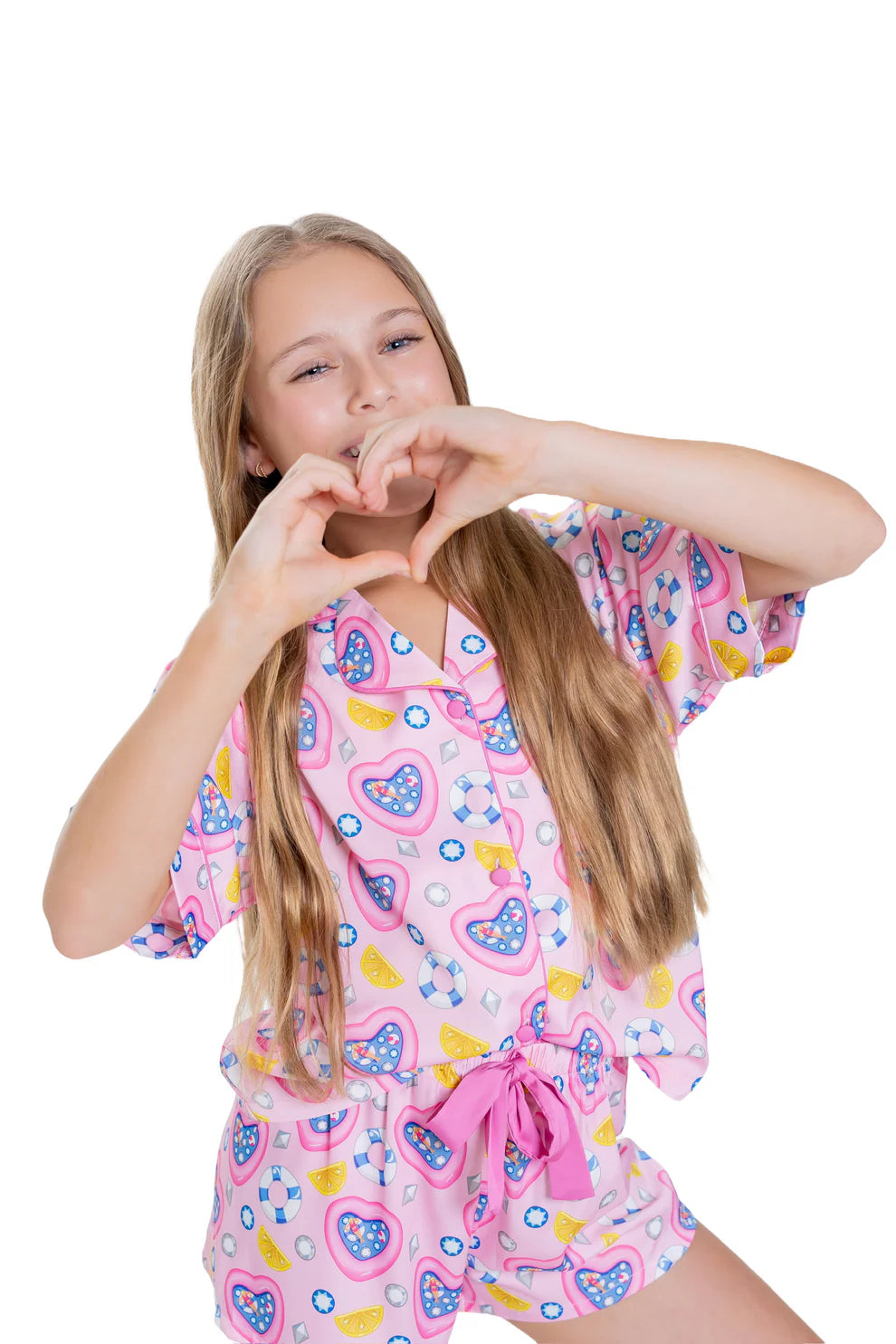 Sunshine Society It's My Party | Silky Short Sleeve With Shorts Set