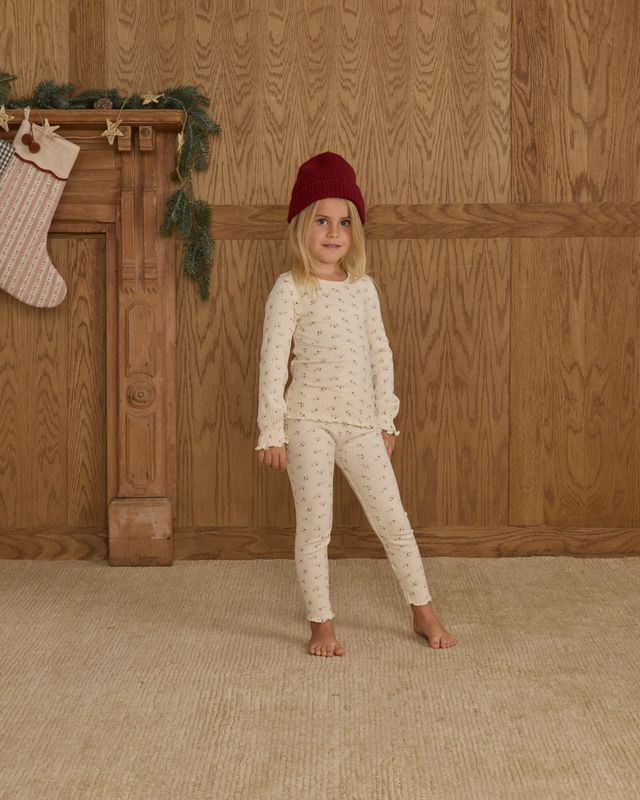 Rylee + Cru Natural Ditsy | Legging