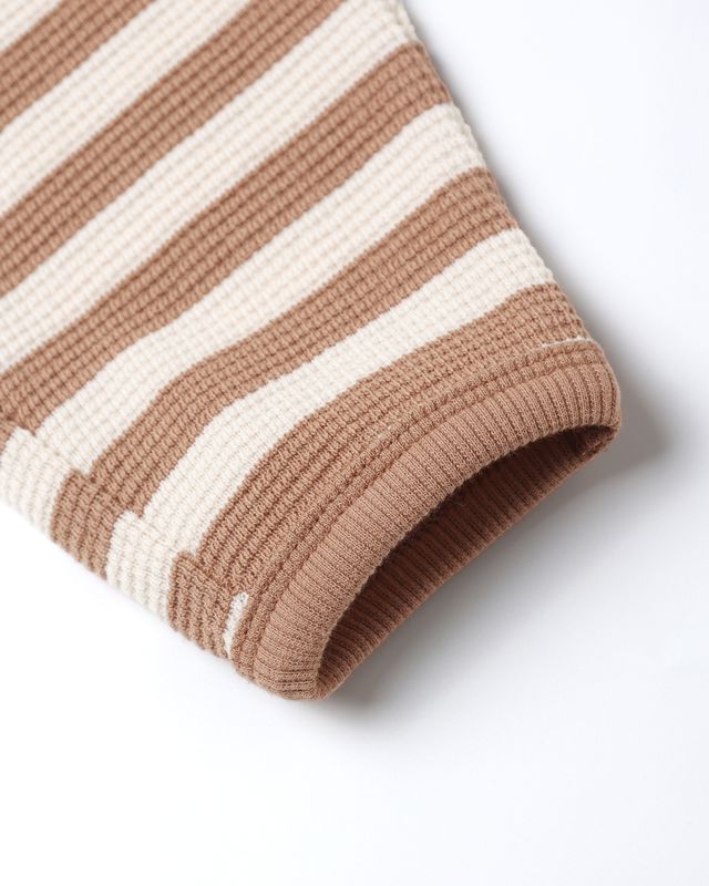 Quincy Mae Spice Harvest Stripe | Waffle Slouch Set