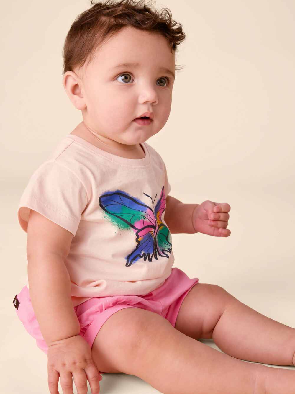 Tea Sachet Pink | Bubble Pocket Baby Shorts