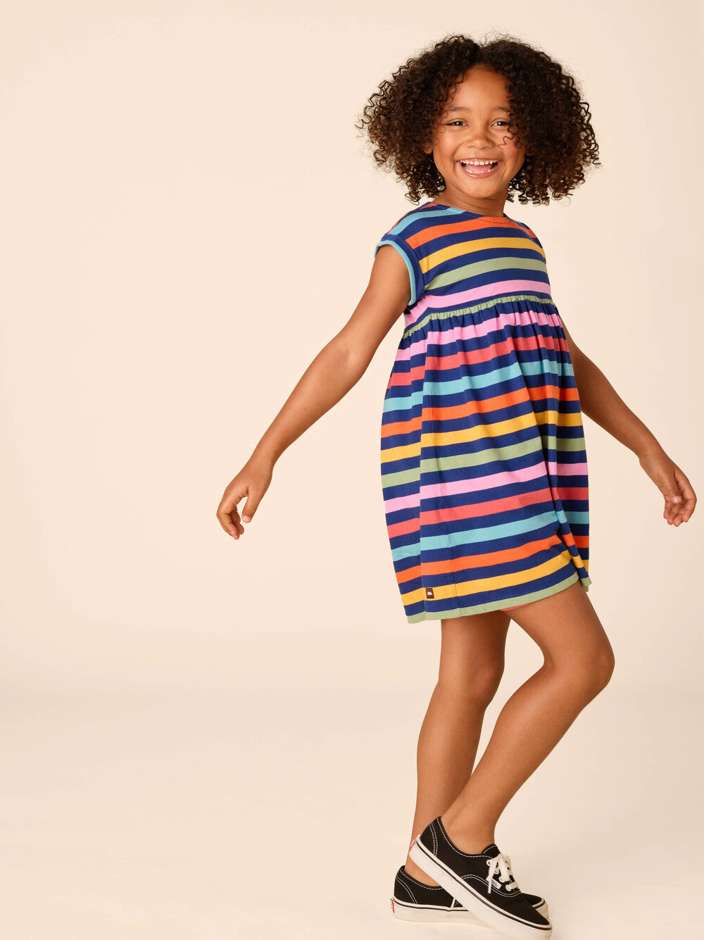 Tea Nightfall | Short Sleeve Empire Dress