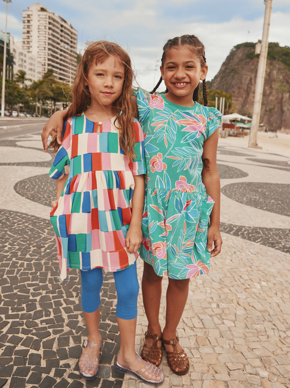 Tea Copacabana Tile | Kaftan Dress