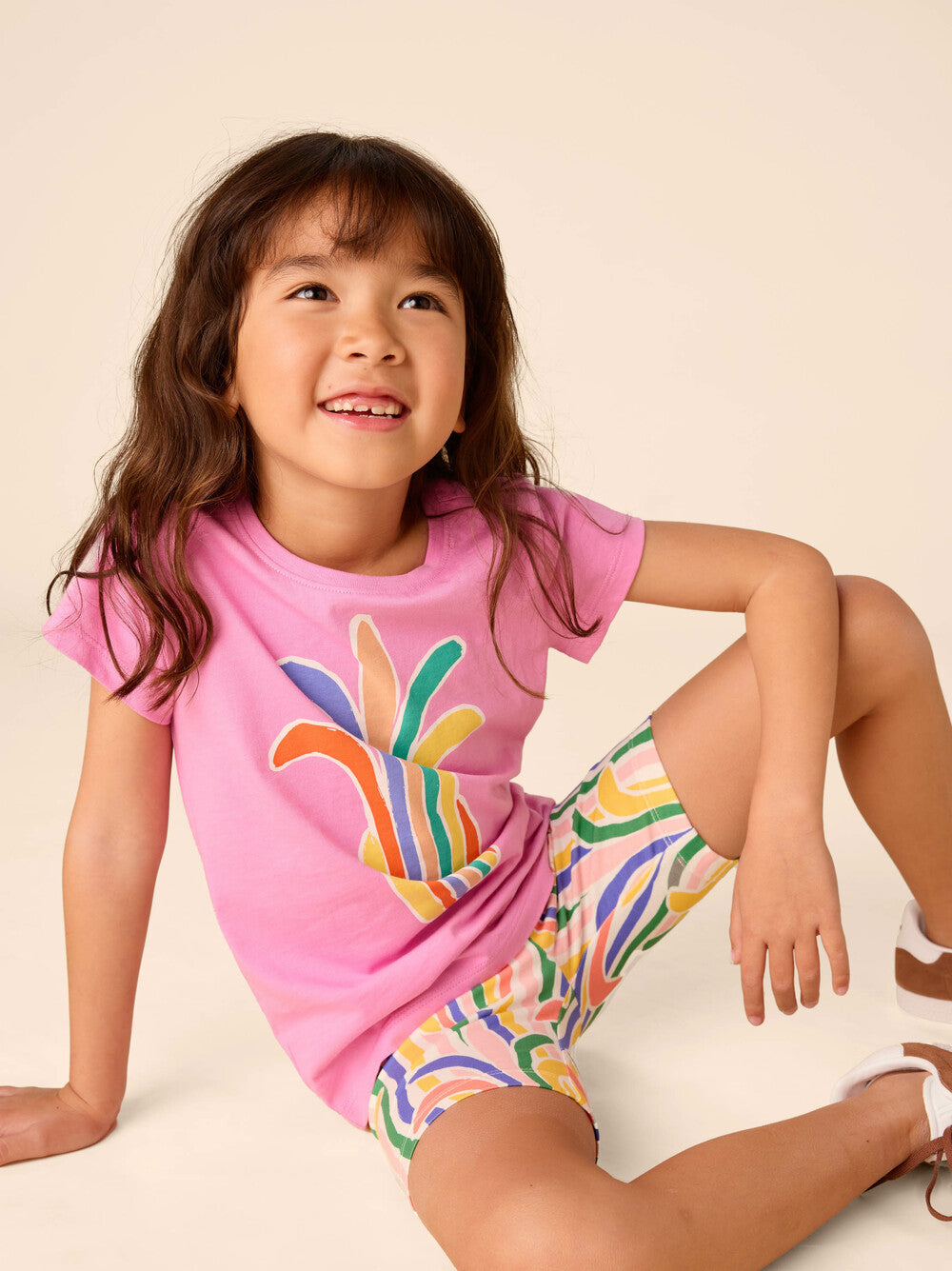 Tea Perennial Pink | Rainbow Pineapple Graphic Tee