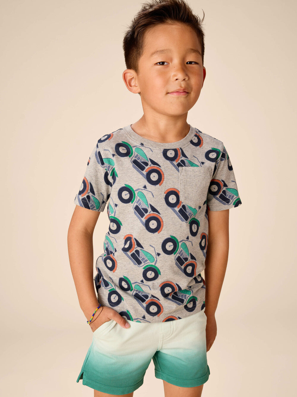 Tea Motocicleta | Printed Pocket Tee