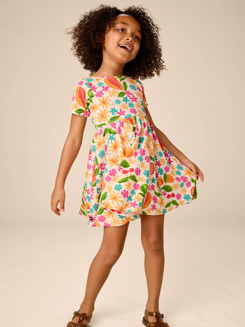 Tea Tropical Fruit | Twist Back Ballet Dress