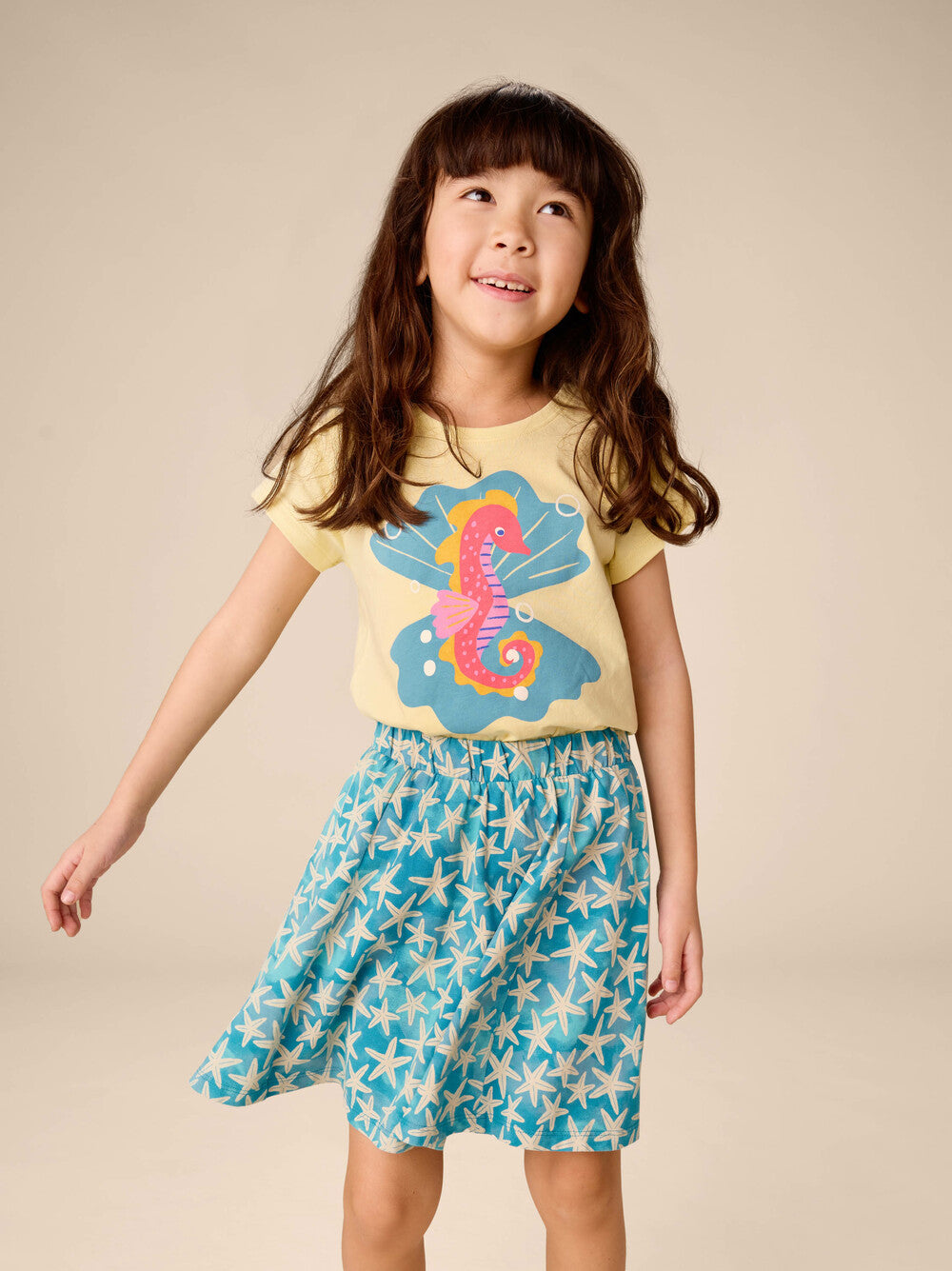 Tea Banana | Seahorse & Pearls Graphic Tee