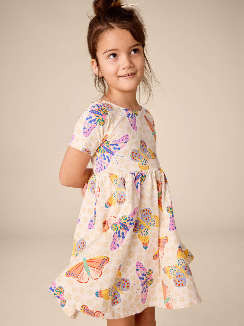 Tea Jaguar Spot | Twist Back Ballet Dress