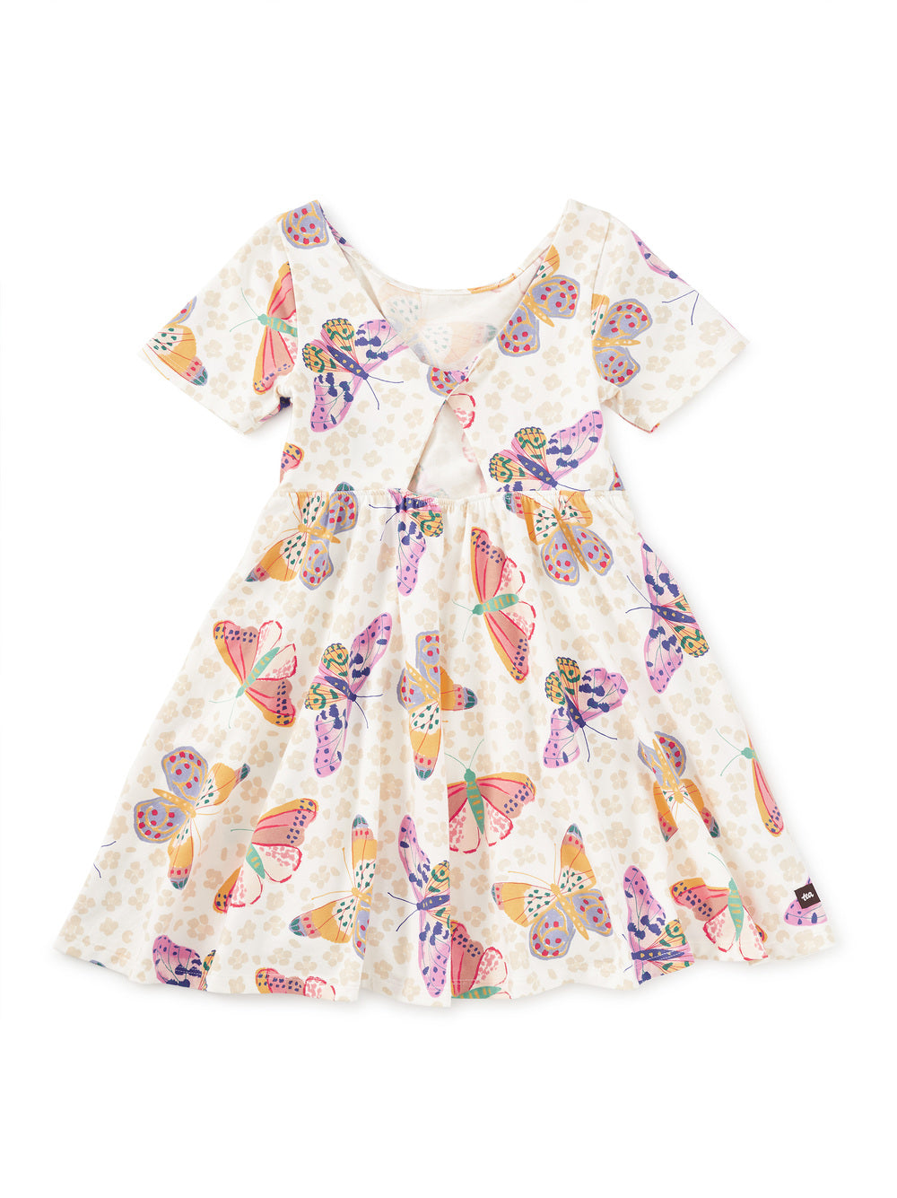 Tea Jaguar Spot | Twist Back Ballet Dress