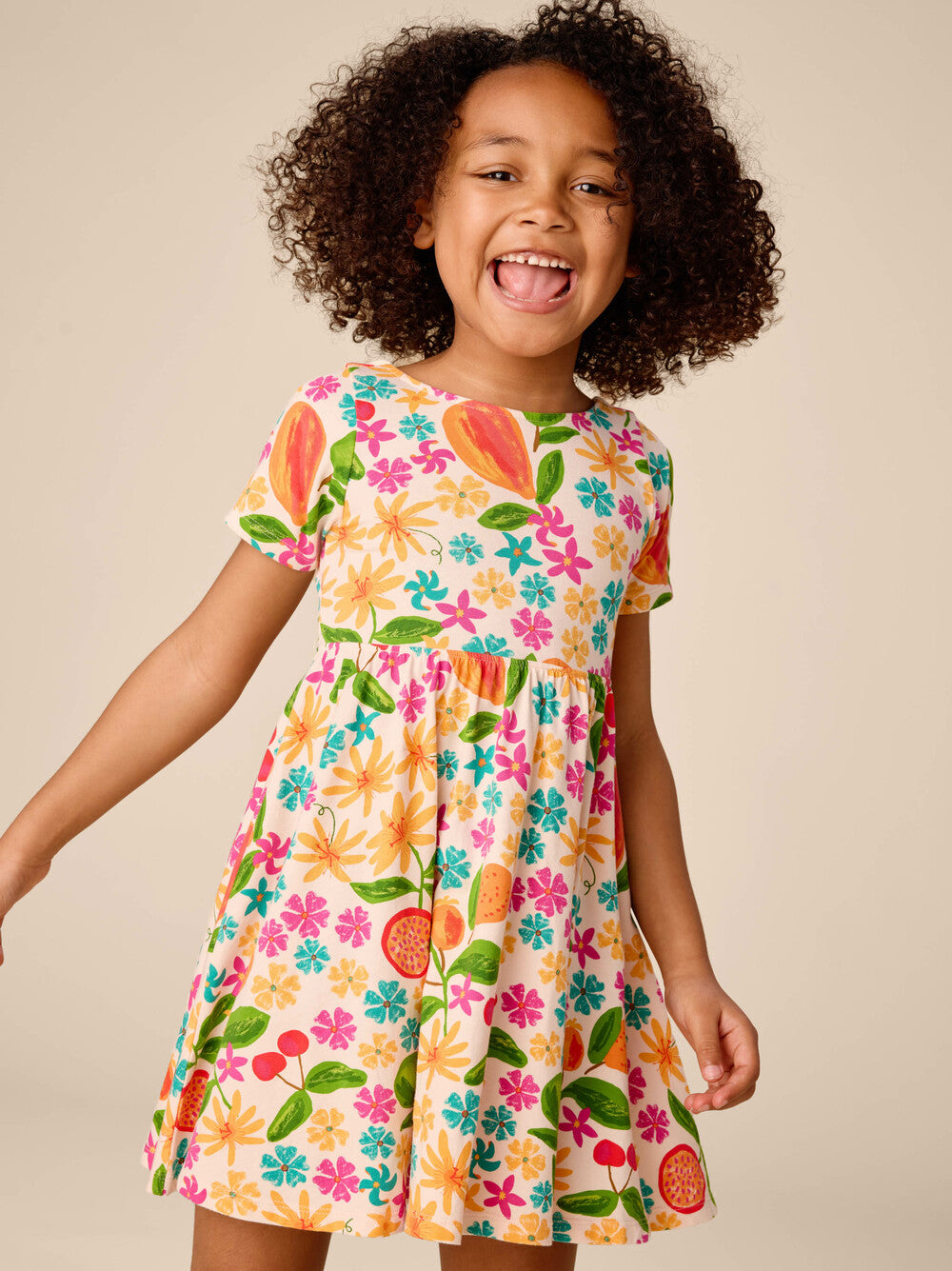 Tea Tropical Fruit | Twist Back Ballet Dress
