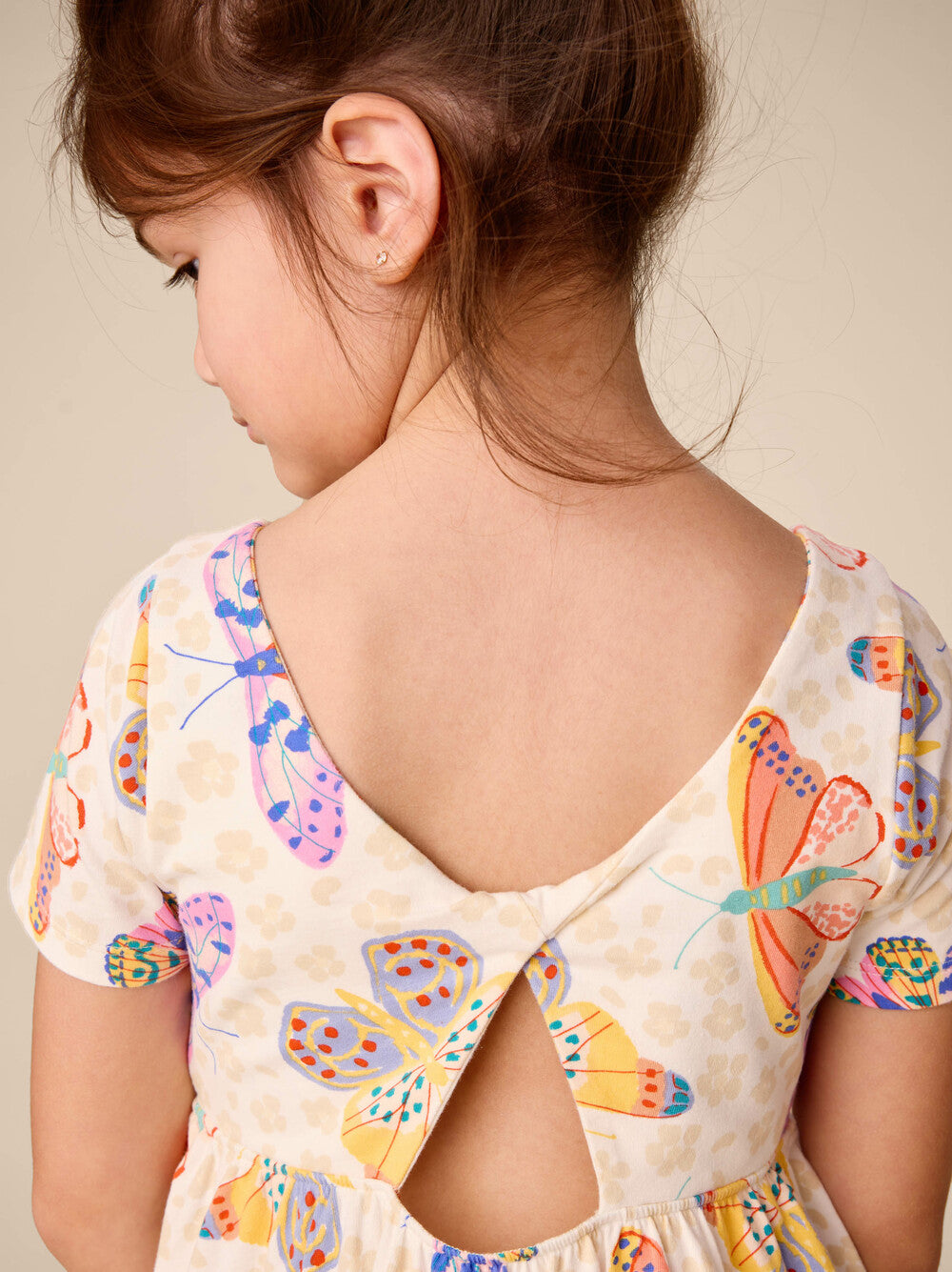 Tea Jaguar Spot | Twist Back Ballet Dress