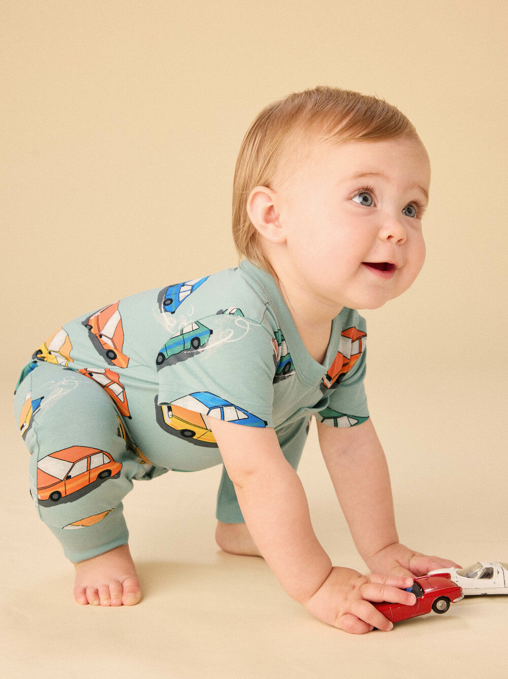 Tea Vintage Cars | Pocket Romper