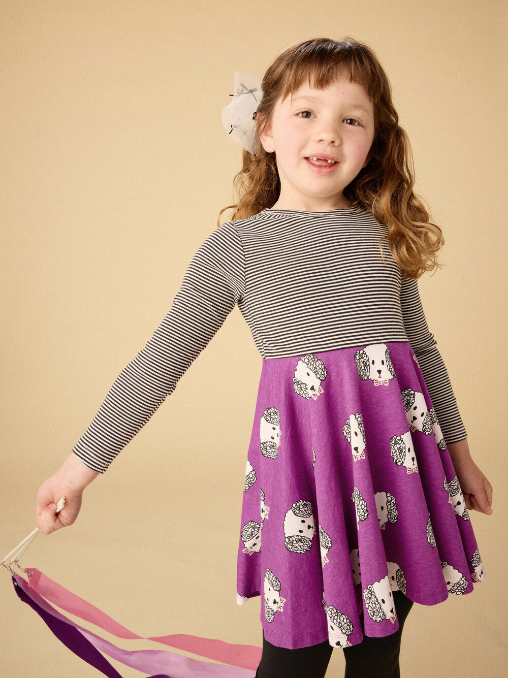 Tea Maltipoo | Print Mix Twirl Dress