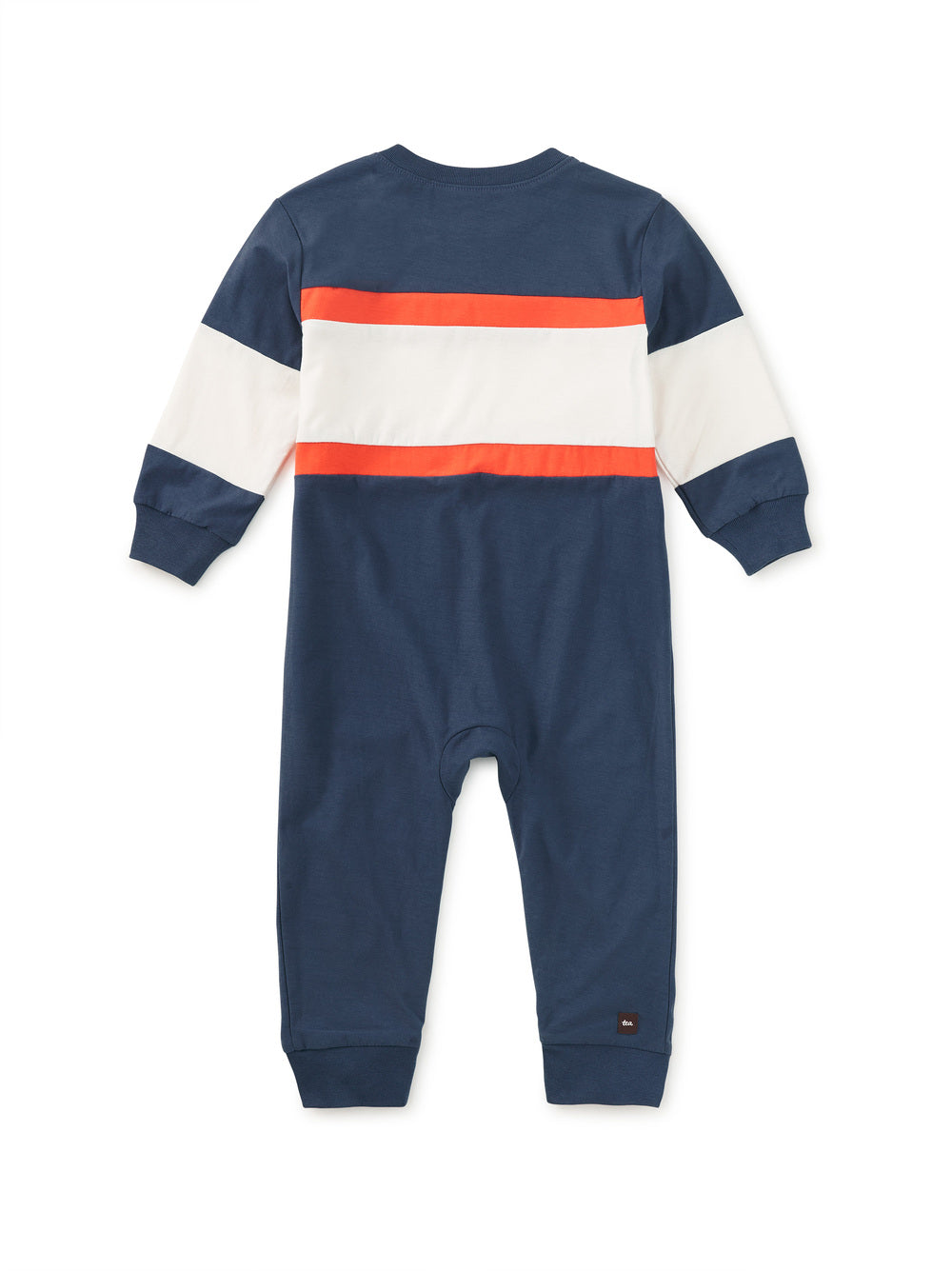 Tea Naval Blue | Colorblock Rugby Romper