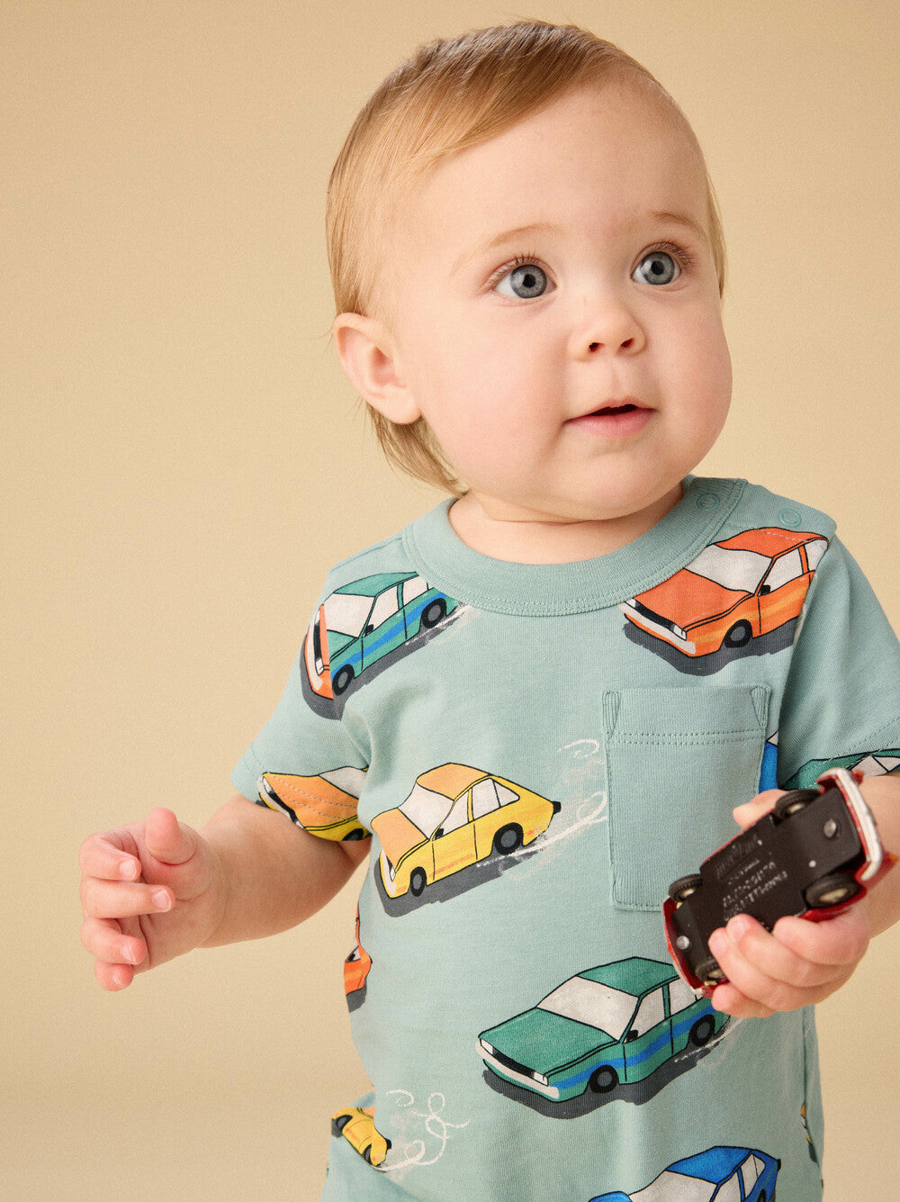 Tea Vintage Cars | Pocket Romper