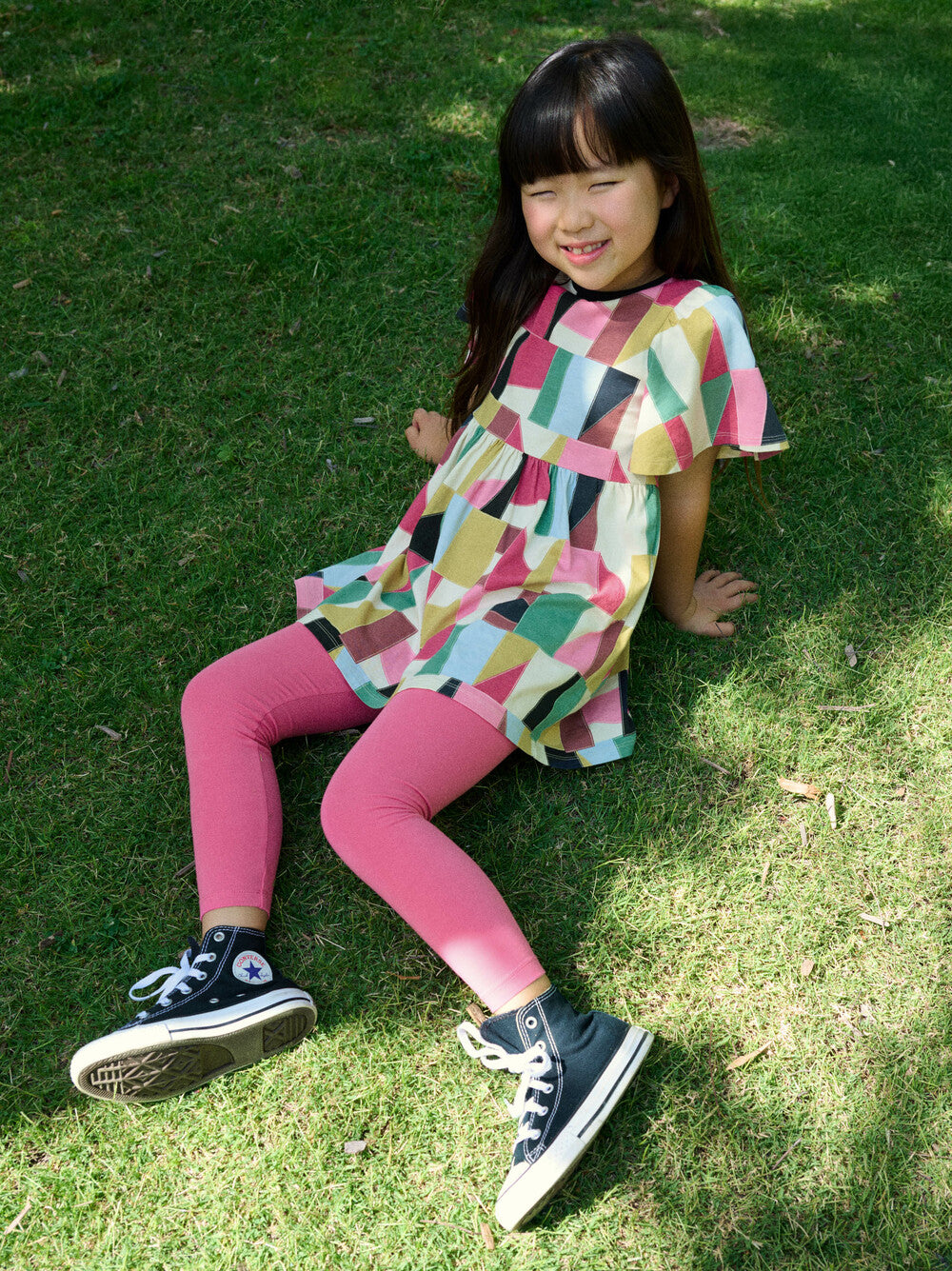 Tea Astilbe Pink | Solid Leggings