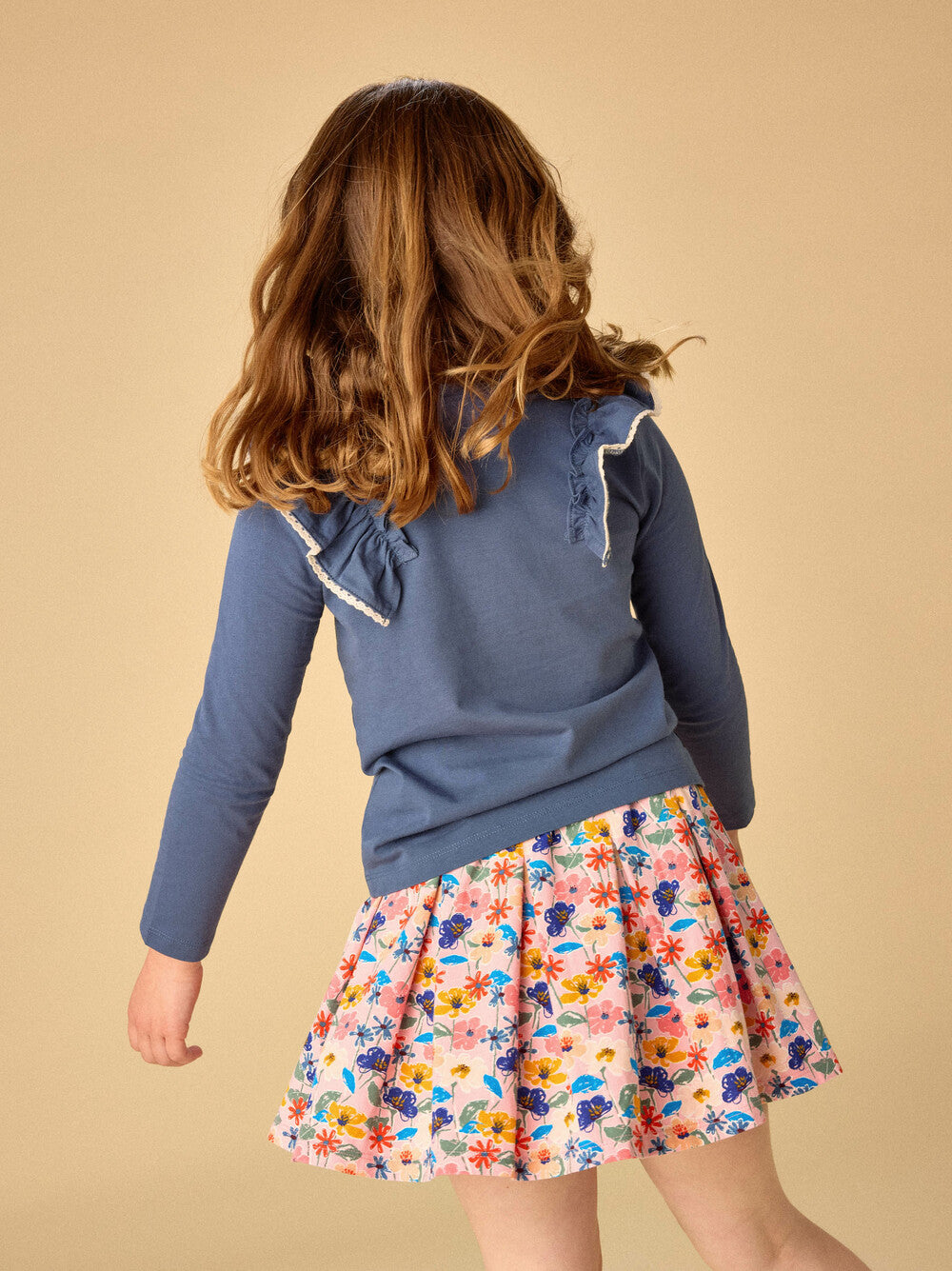 Tea Triumph | Long Sleeve Lace Trim Top