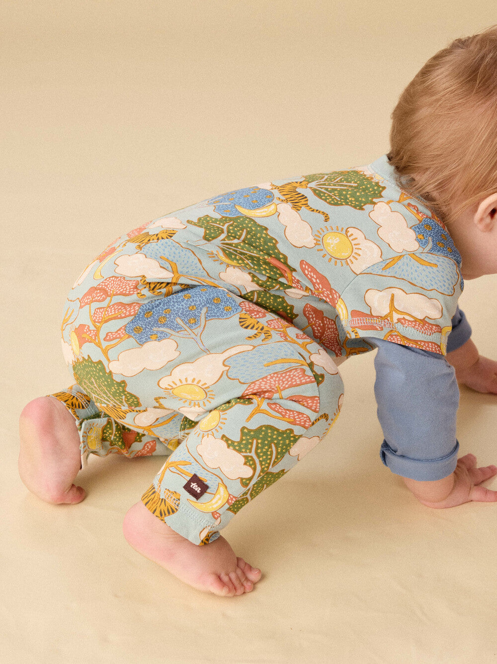 Tea Sun & Moon | Layered Button-Up Romper