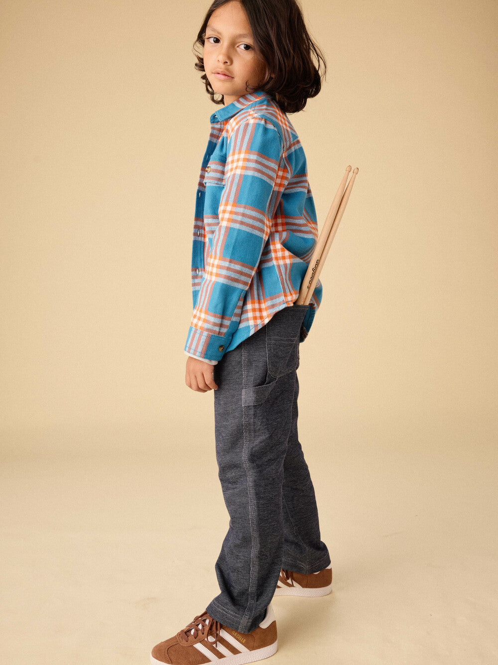 Tea Indigo Phantom | Denim-Like Carpenter Pants