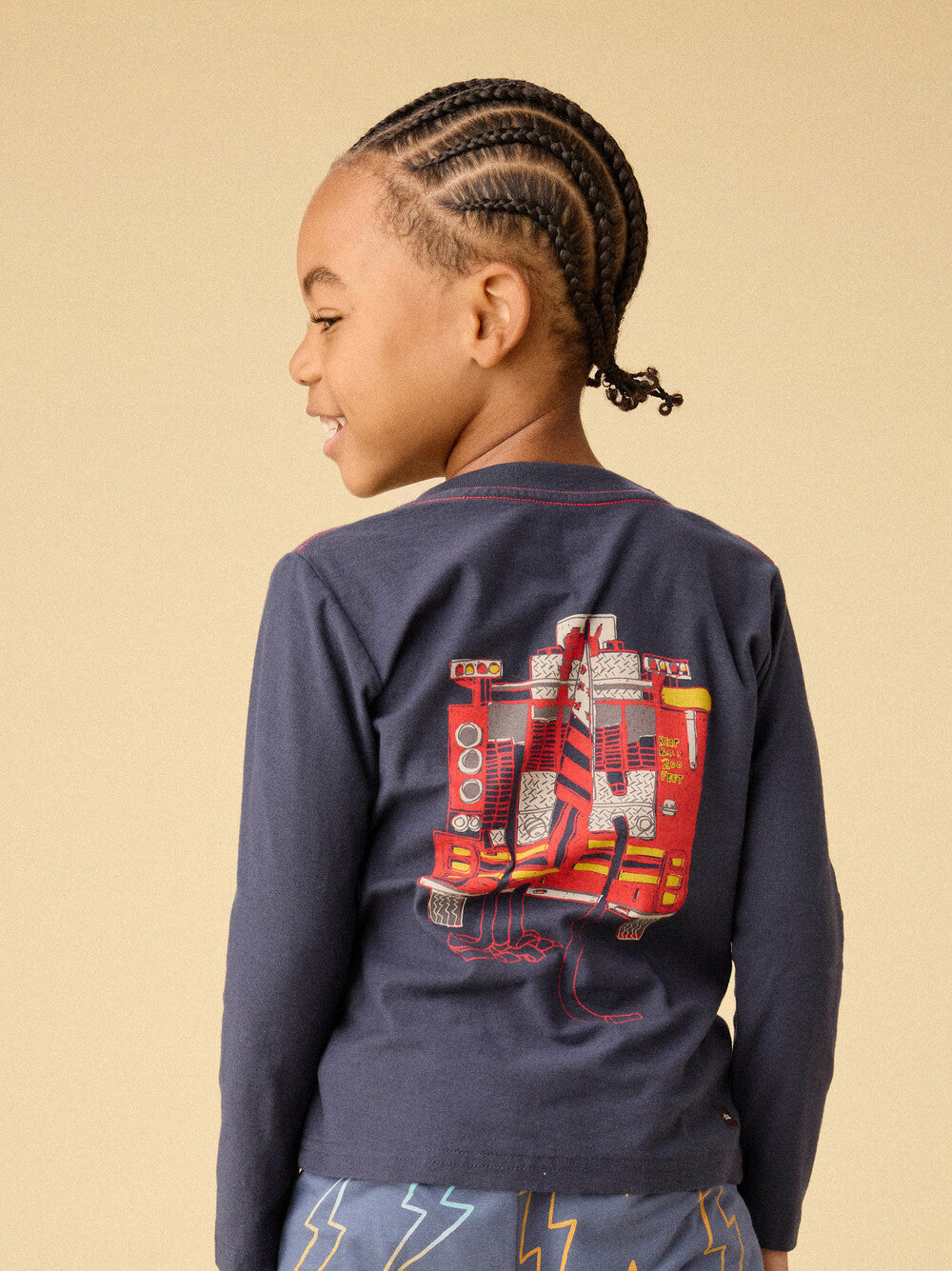 Tea Indigo | Fire Truck Graphic Tee