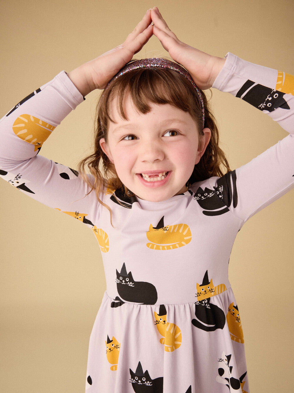 Tea Cats in Hats | Printed Ballet Dress