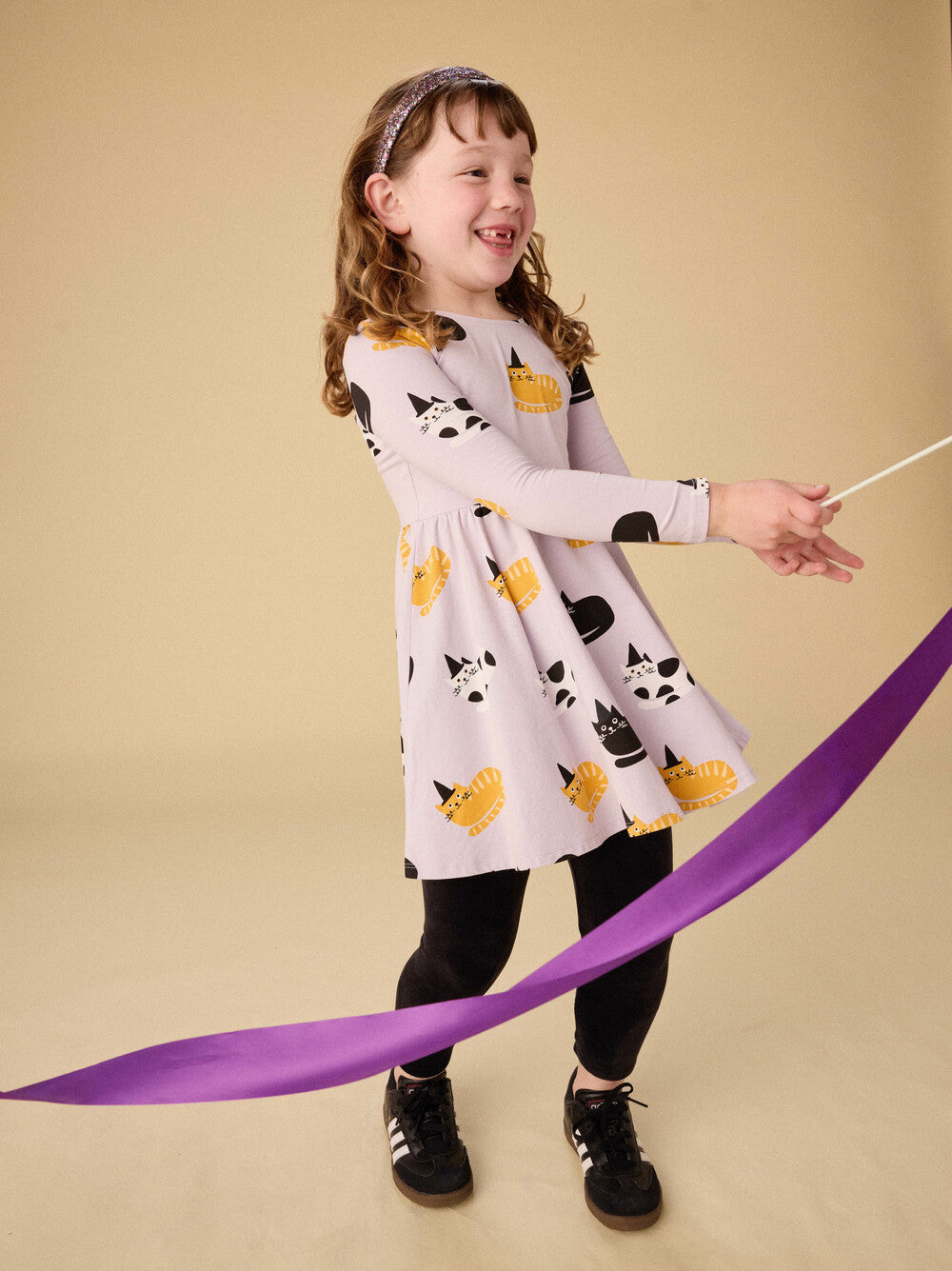 Tea Cats in Hats | Printed Ballet Dress