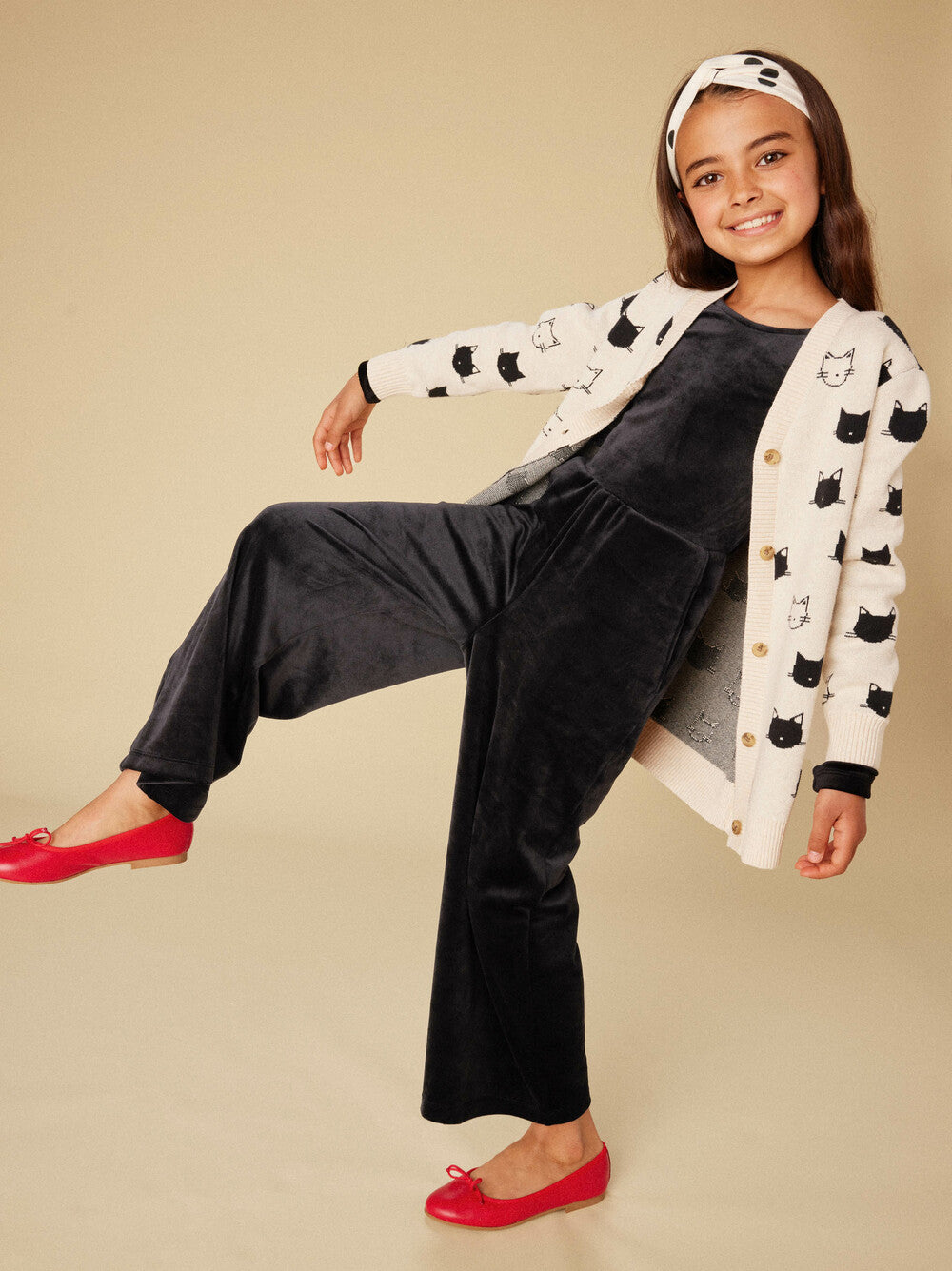 Tea Turkish Cats | Long Sleeve Iconic Cat Cardigan