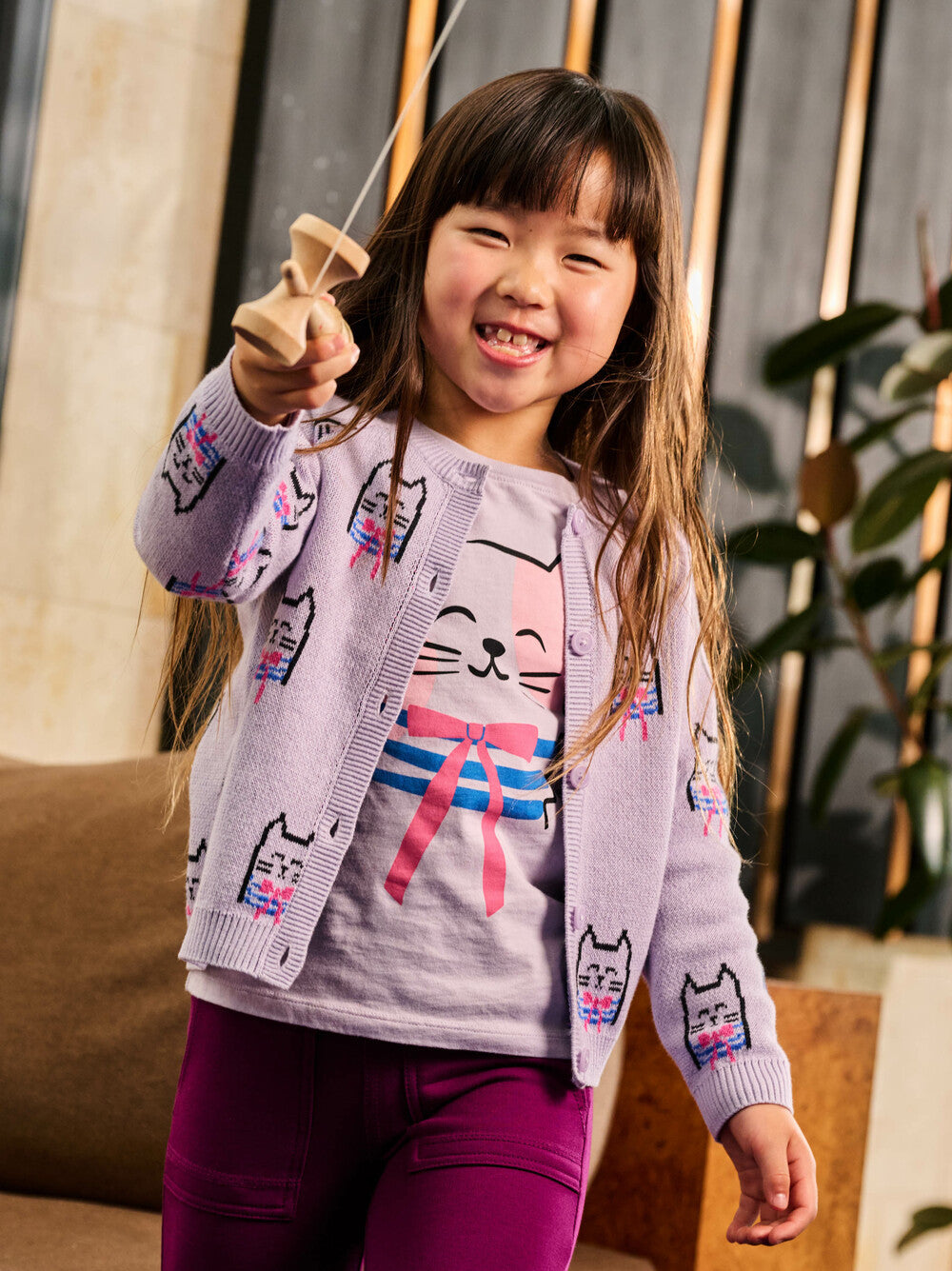 Tea Bowtie Cats | Iconic Bowtie Cats Cardigan