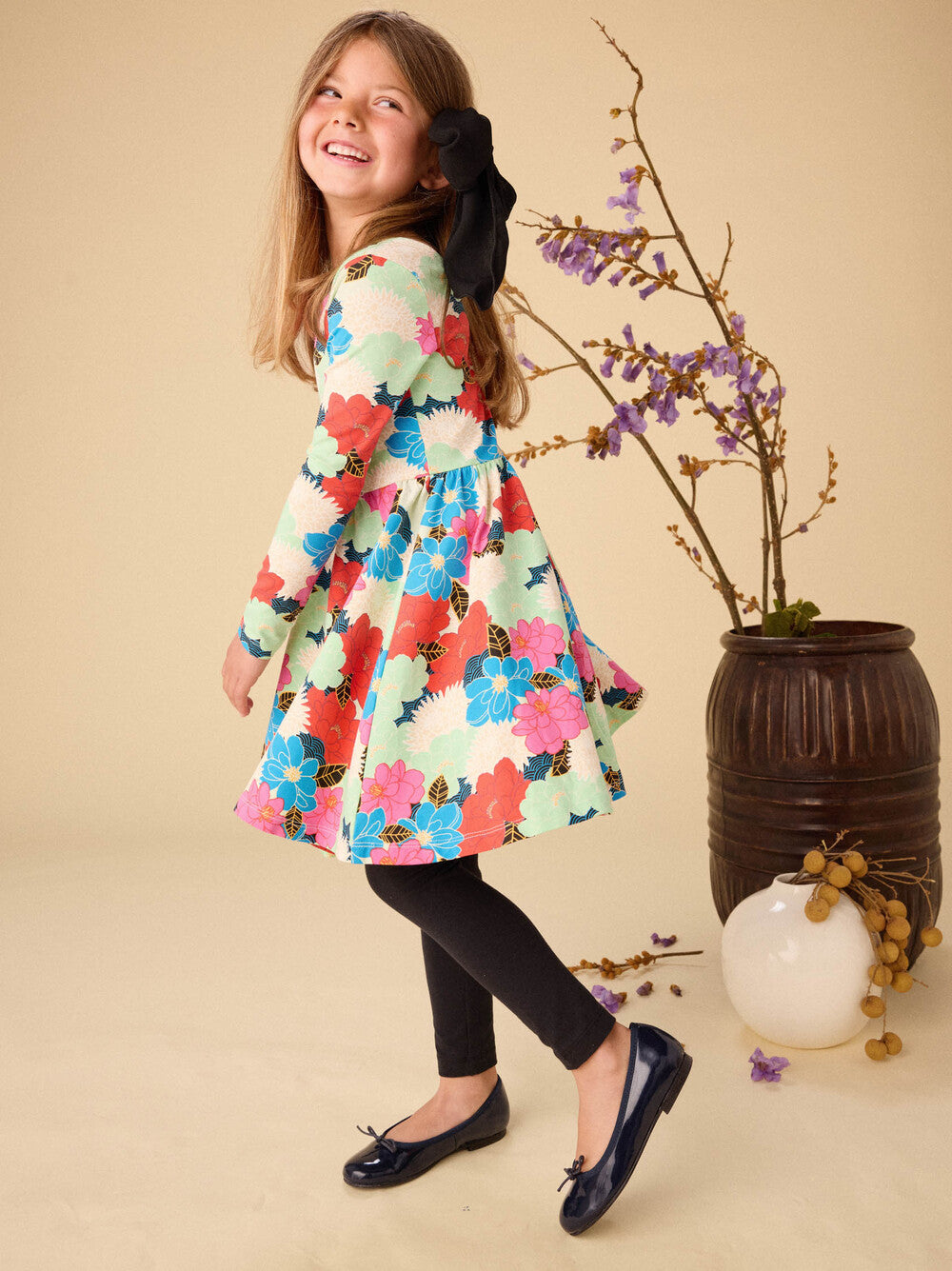 Tea Peonies | Printed Ballet Dress