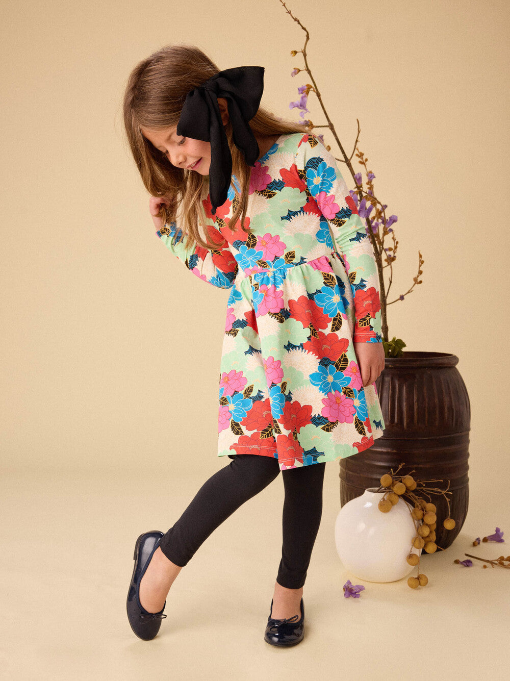 Tea Peonies | Printed Ballet Dress