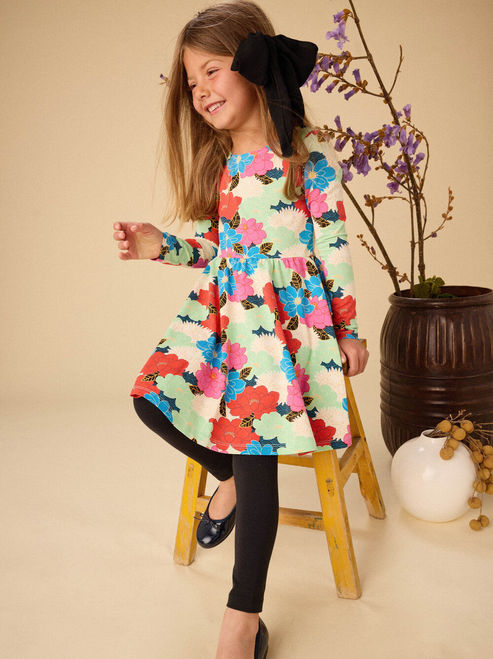 Tea Peonies | Printed Ballet Dress