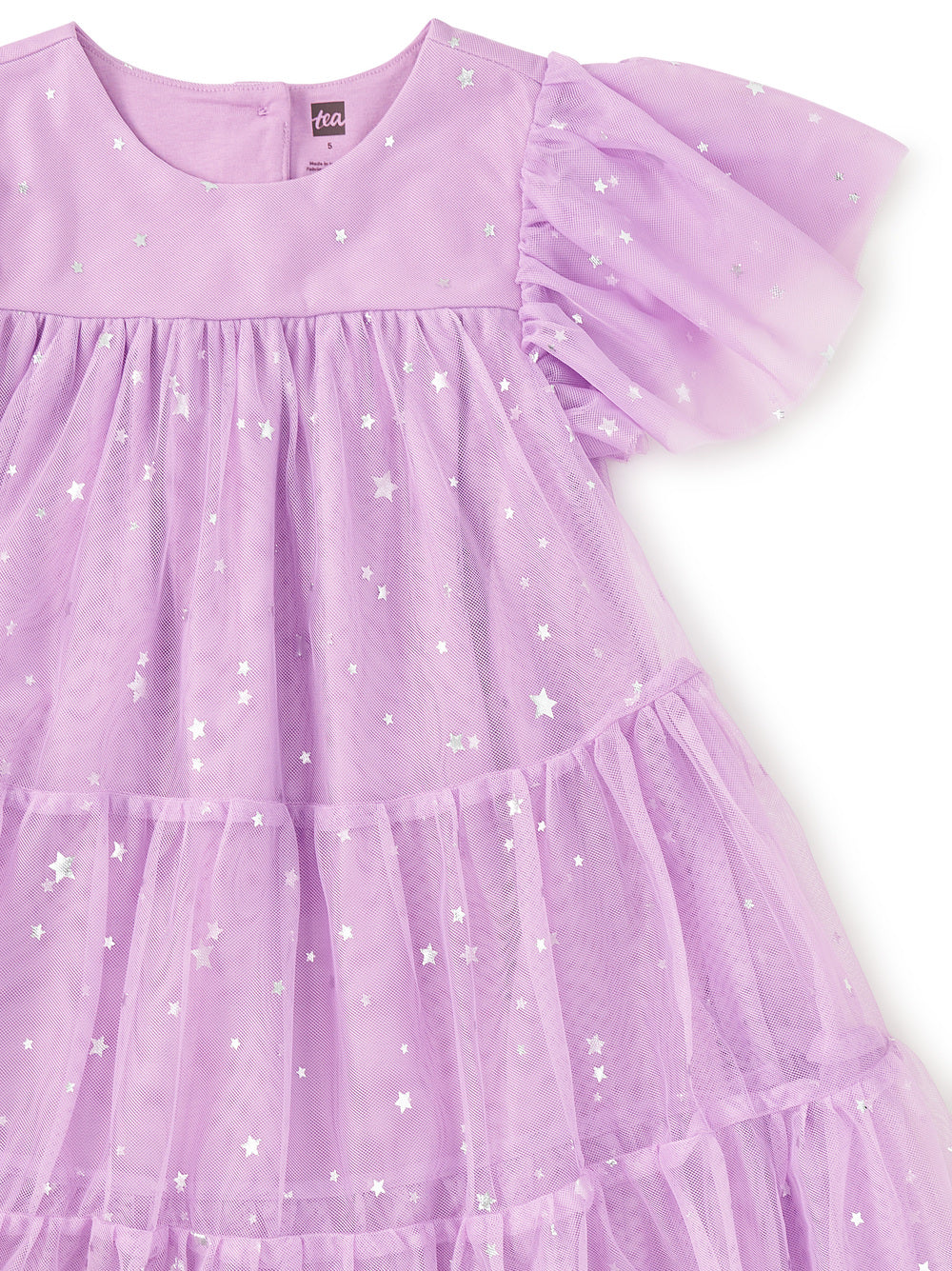 Tea Shimmer Sky | Tiered Tulle Sparkle Dress