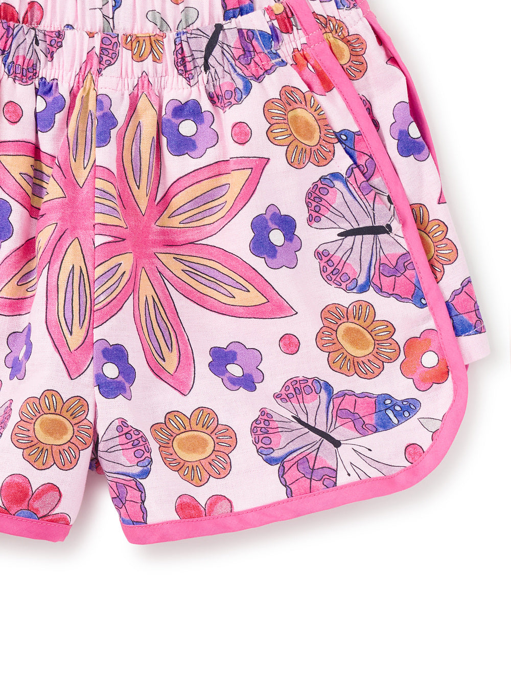 Tea Butterfly Tile | Woven Dolphin Shorts