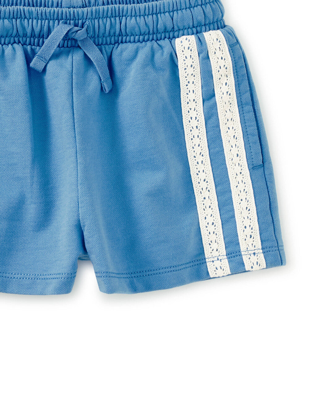 Tea Blue Orchid | Crochet Sporty Shorts