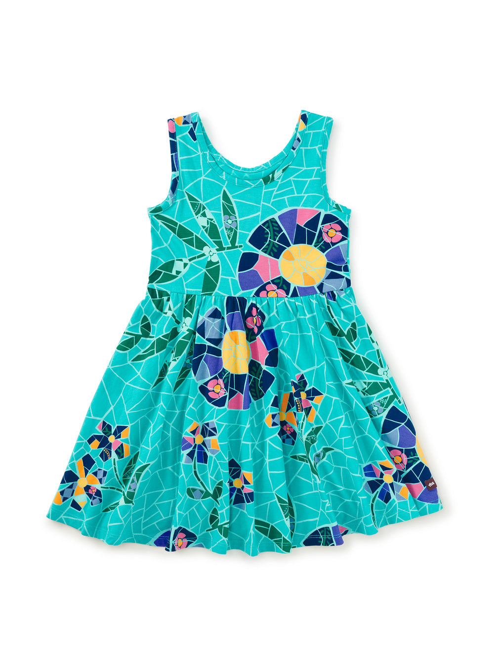 Tea Mosaic Floral | Sleeveless Ballet Dress