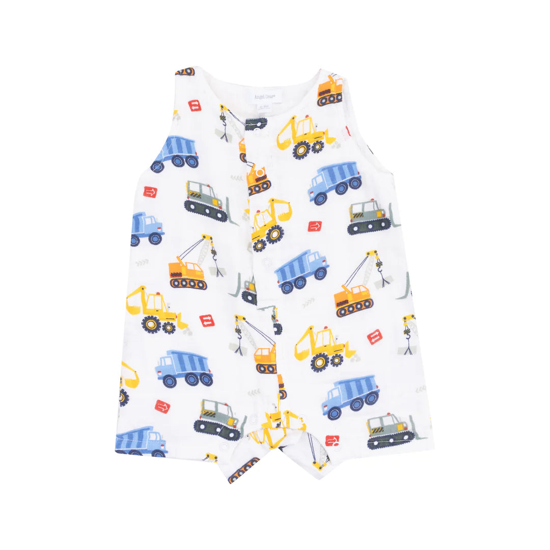 Angel Dear Cool Construction | Sleeveless Shortie Romper