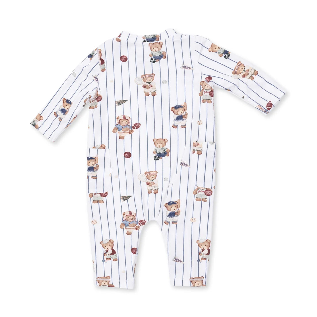 Angel Dear Ivory | Mixed Sports Bears Uni Romper