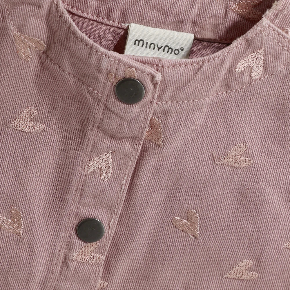 Minymo Fawn | Twill with Embroidery Dress