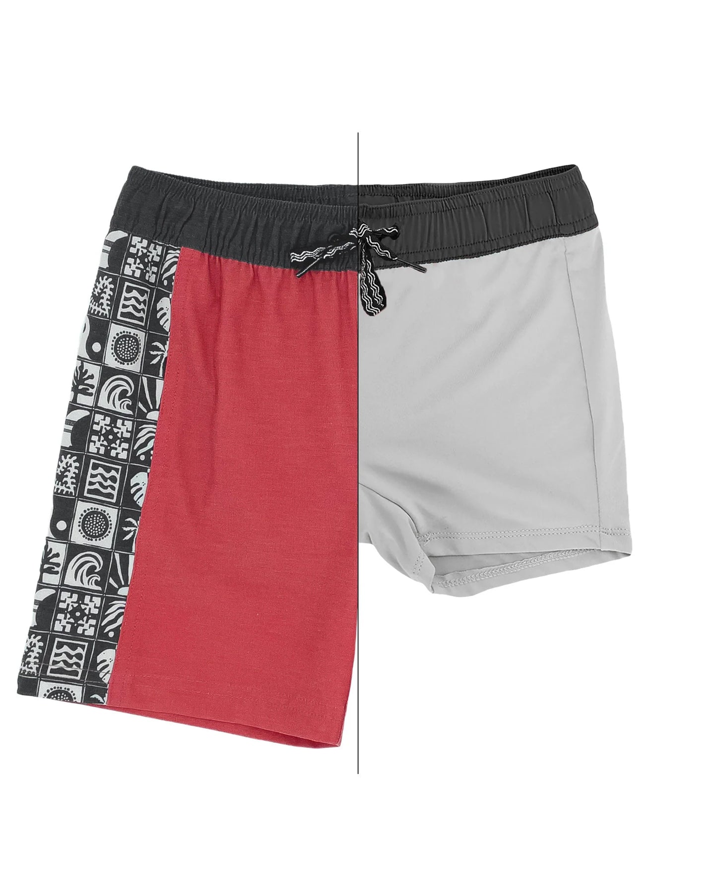Feather 4 Arrow Chili Pepper | Beach Tile Volley Swim Trunks