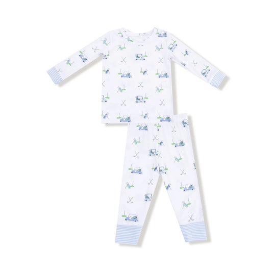 Angel Dear Blue Baby Golf Carts | Loungewear Set