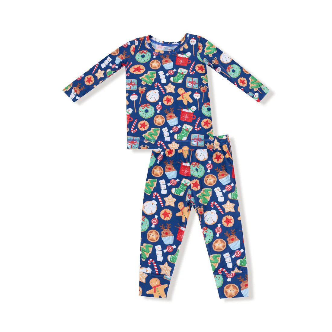 Angel Dear Navy Christmas Treats | Longsleeve Loungewear Set