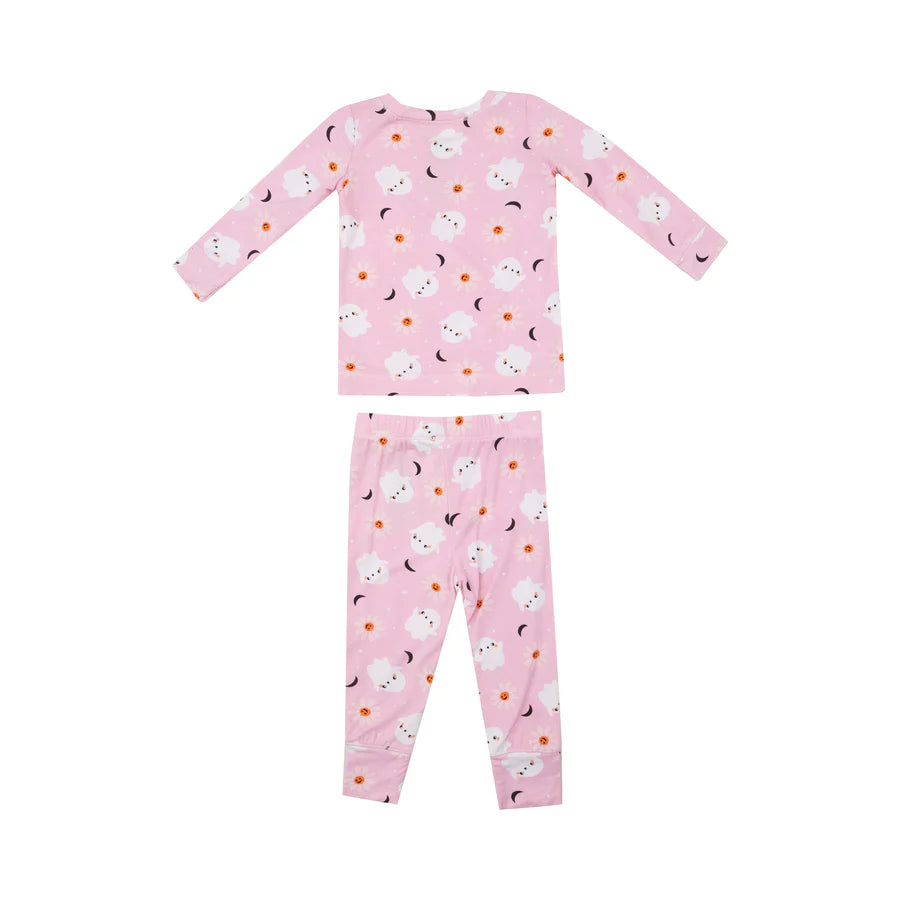 Angel Dear Pink Spooky Ghost | Long Sleeve Loungewear Set