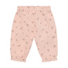 Minymo Vanilla Ice & Peach Blush | Short Sleeve Bodysuit & All Over Print Pant with Lining Set