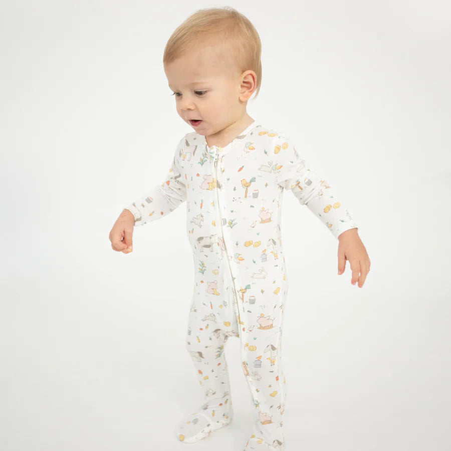 Angel Dear Farm Babies | 2 Way Zipper Footie