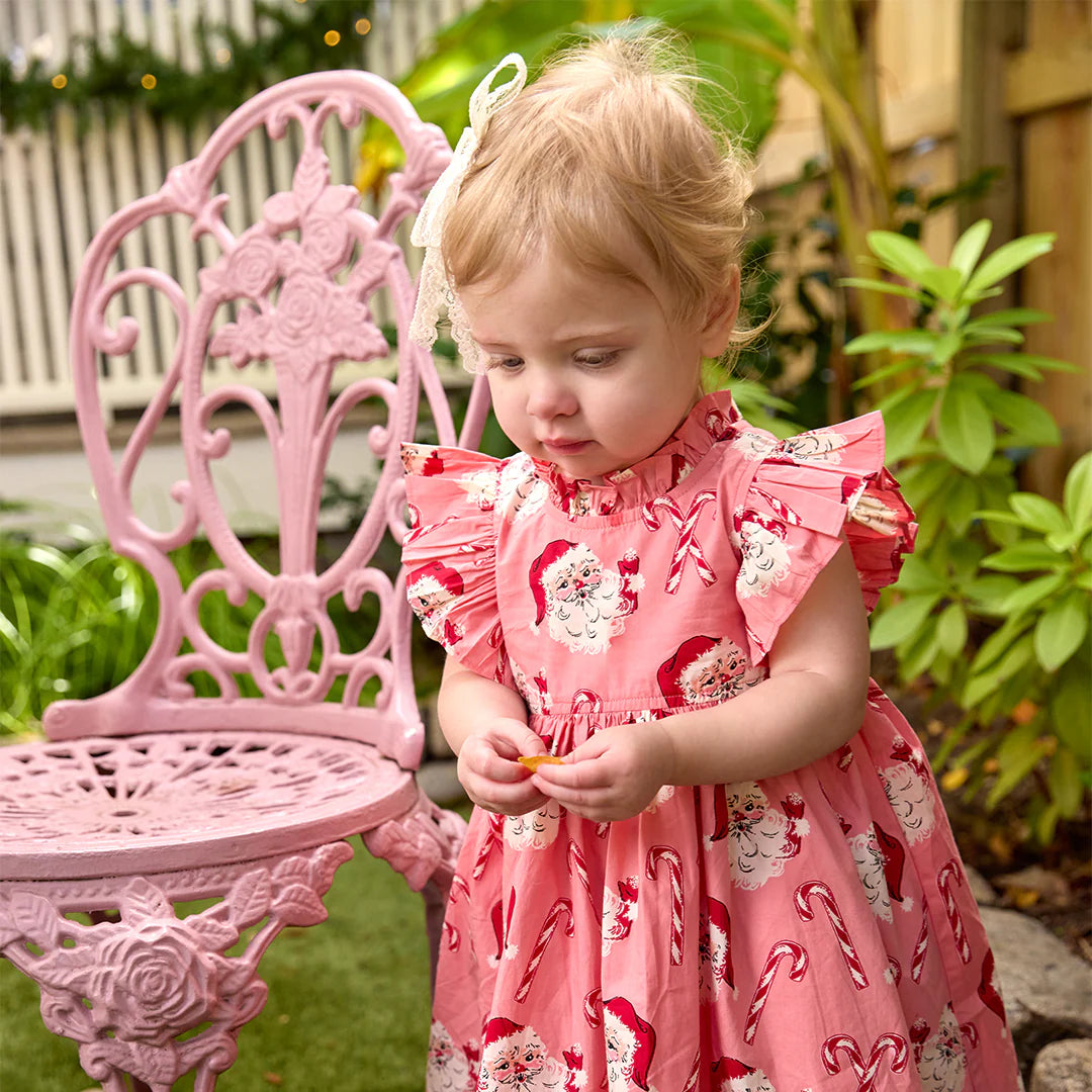 Pink Chicken Pink Candy Cane Santa | Jennifer Dress Set