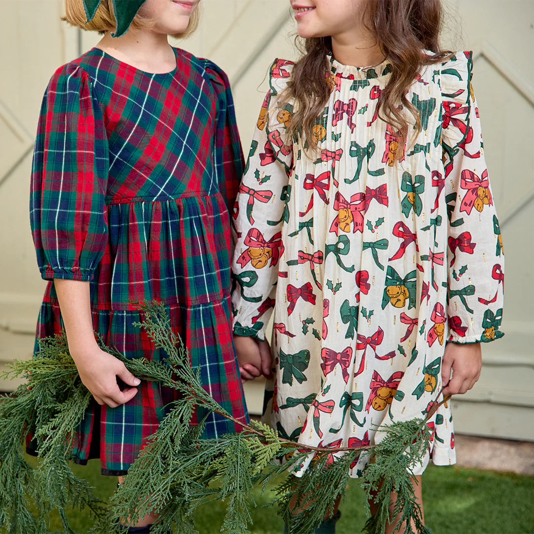 Pink Chicken Christmas Bows & Bells | Jaipur Dress