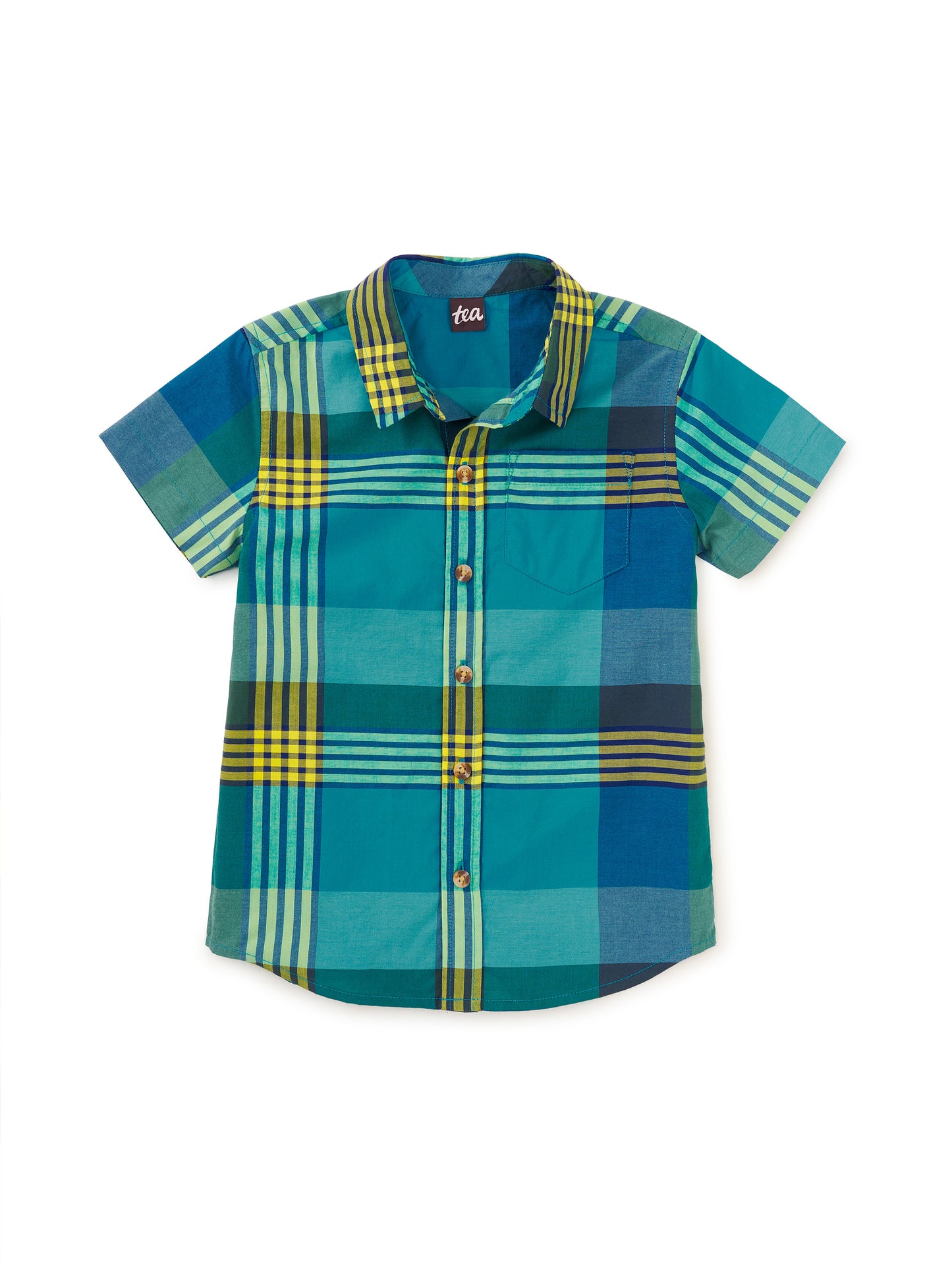 Tea Amazonian | Plaid Button Up Woven Shirt