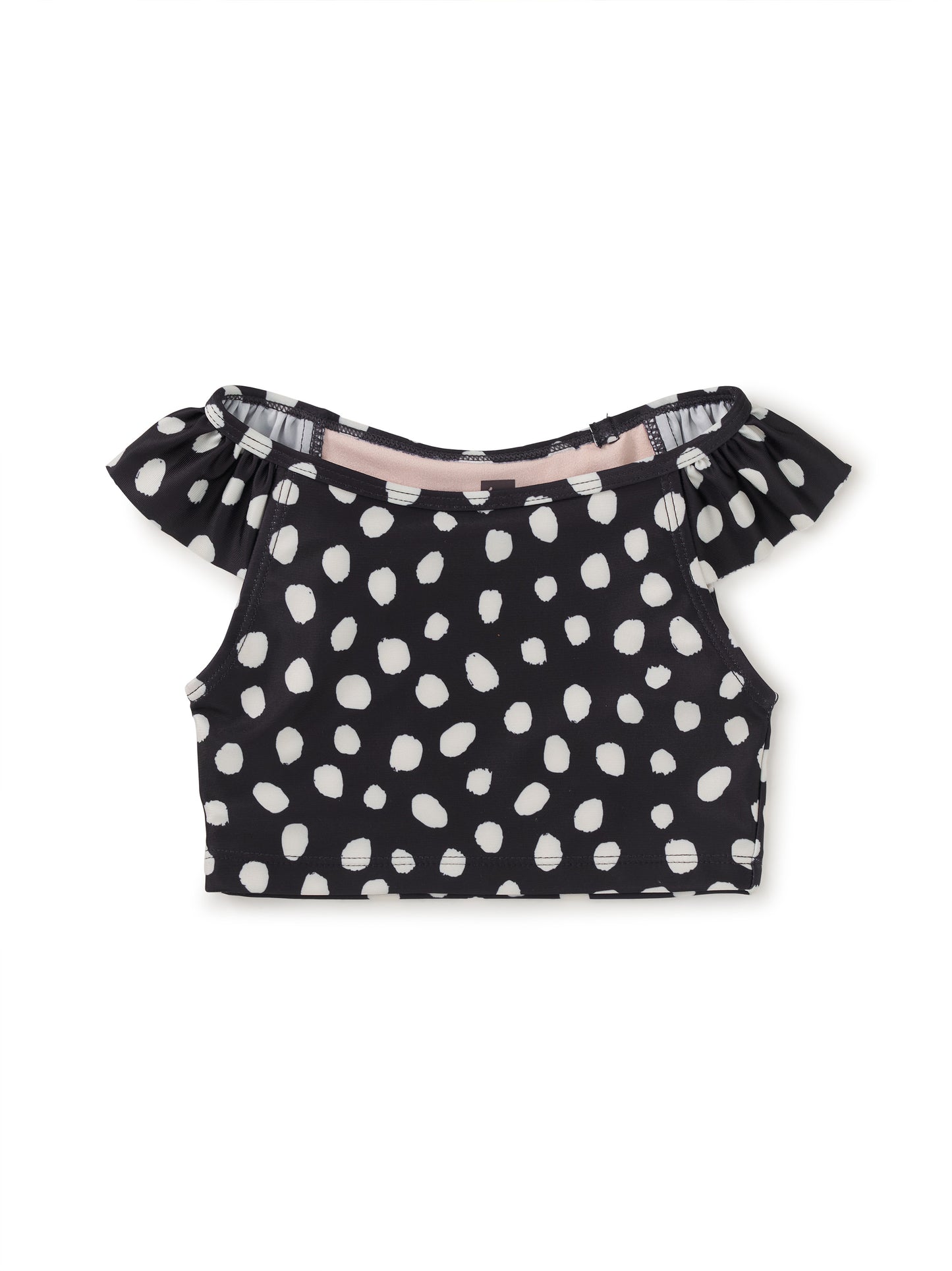 Tea Jaguar Spot Dots | Ruffled Tankini & Bikini Bottoms Swim Set
