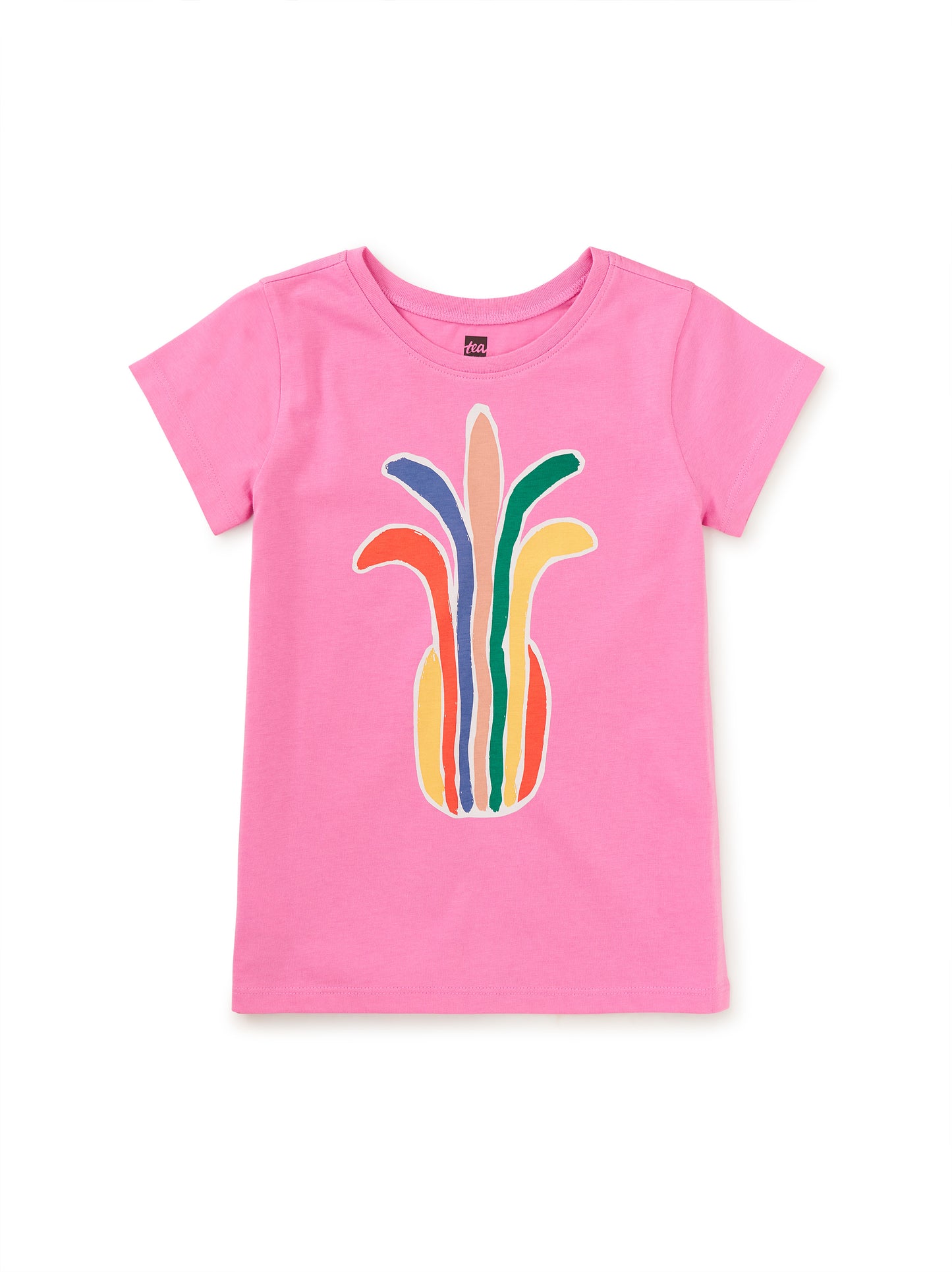 Tea Perennial Pink | Rainbow Pineapple Graphic Tee