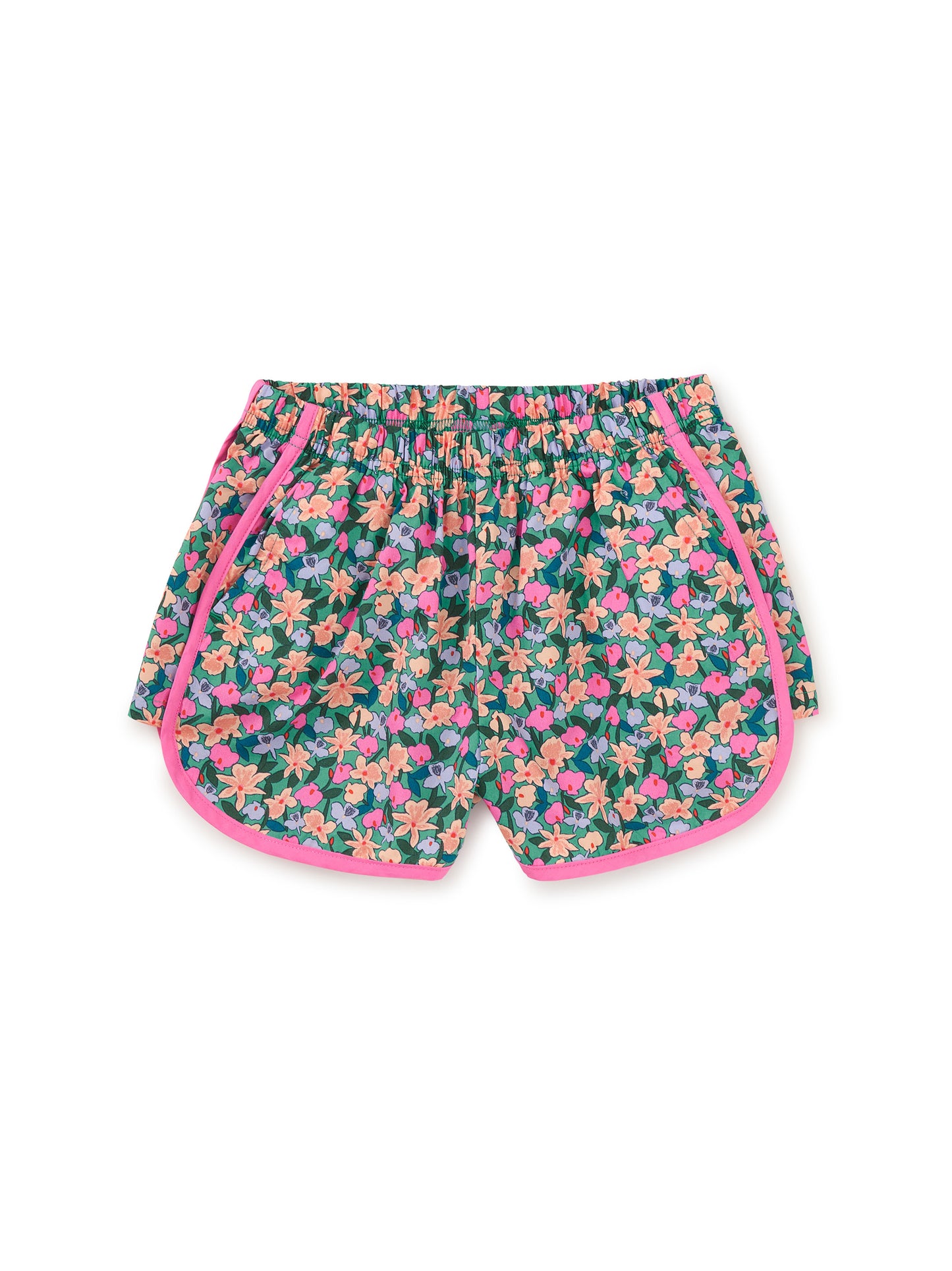 Tea Orchid Ditsy | Woven Dolphin Shorts