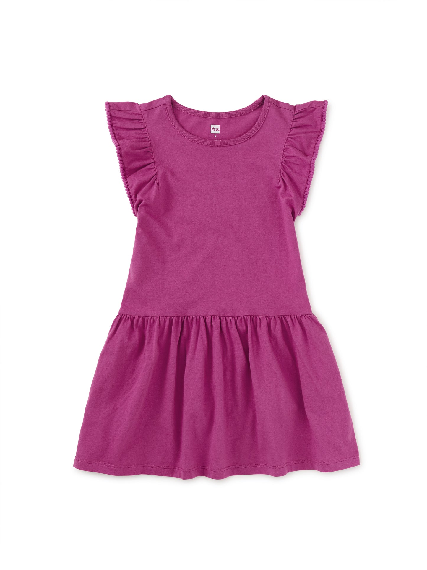 Tea Mulberry | Pom-Pom Flutter Dress